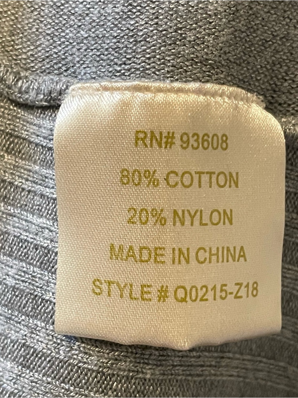 Matty M Gray Open-Front Draped Ribbed Cardigan - Picture 7 of 8